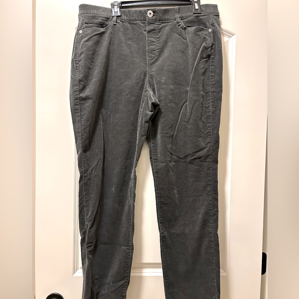 Dark green corduroy pants